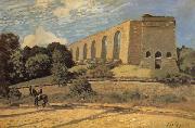 Alfred Sisley The Aqueduct at Marly France oil painting artist